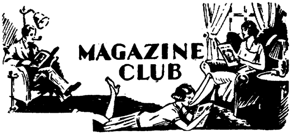 Old illustration of magazine club